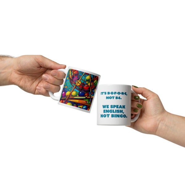 BINGO –  White glossy mug, 11 oz (325mL)