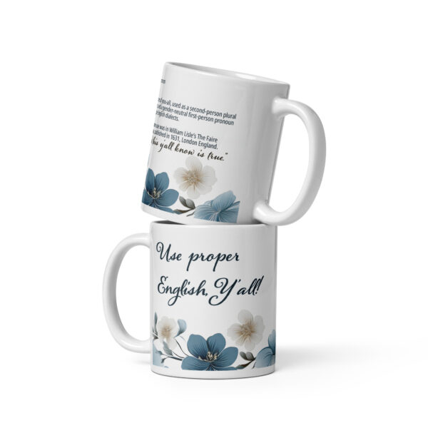Y'all — White glossy mug, 11 oz (325mL)